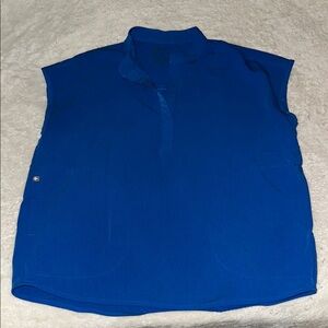 Royal blue Figs scrub top